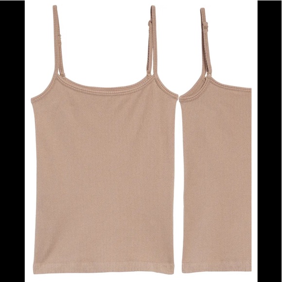 NWT skims stretch rib straight neck camisole - Picture 2 of 4